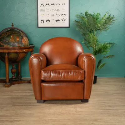 Fauteuil club Epicure en cuir