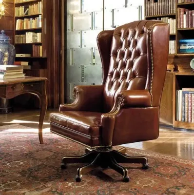 Buckingham, armchair, havana leather, ambience